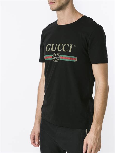 gucci t-shirt herren schwarz|gucci jersey t shirt.